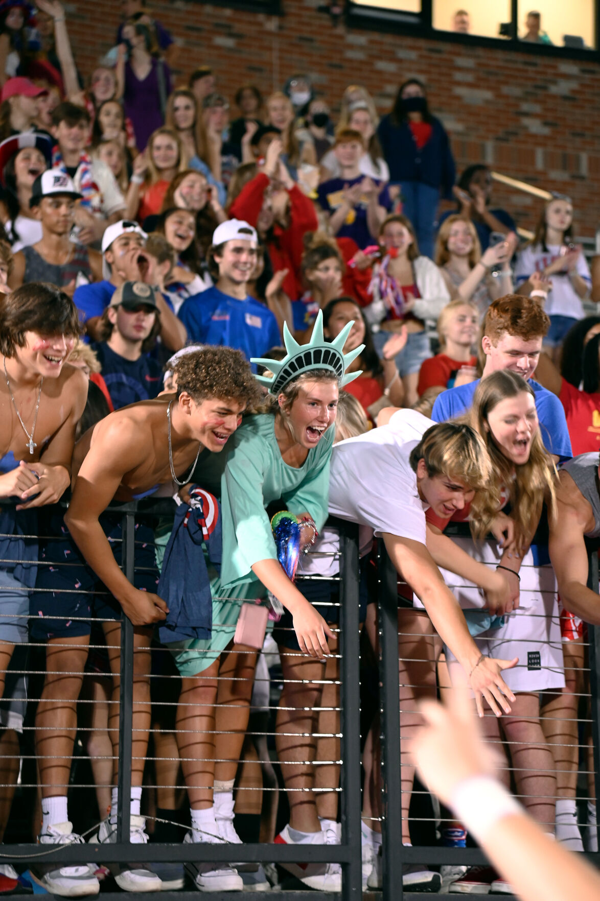 Hickman High School students gather in